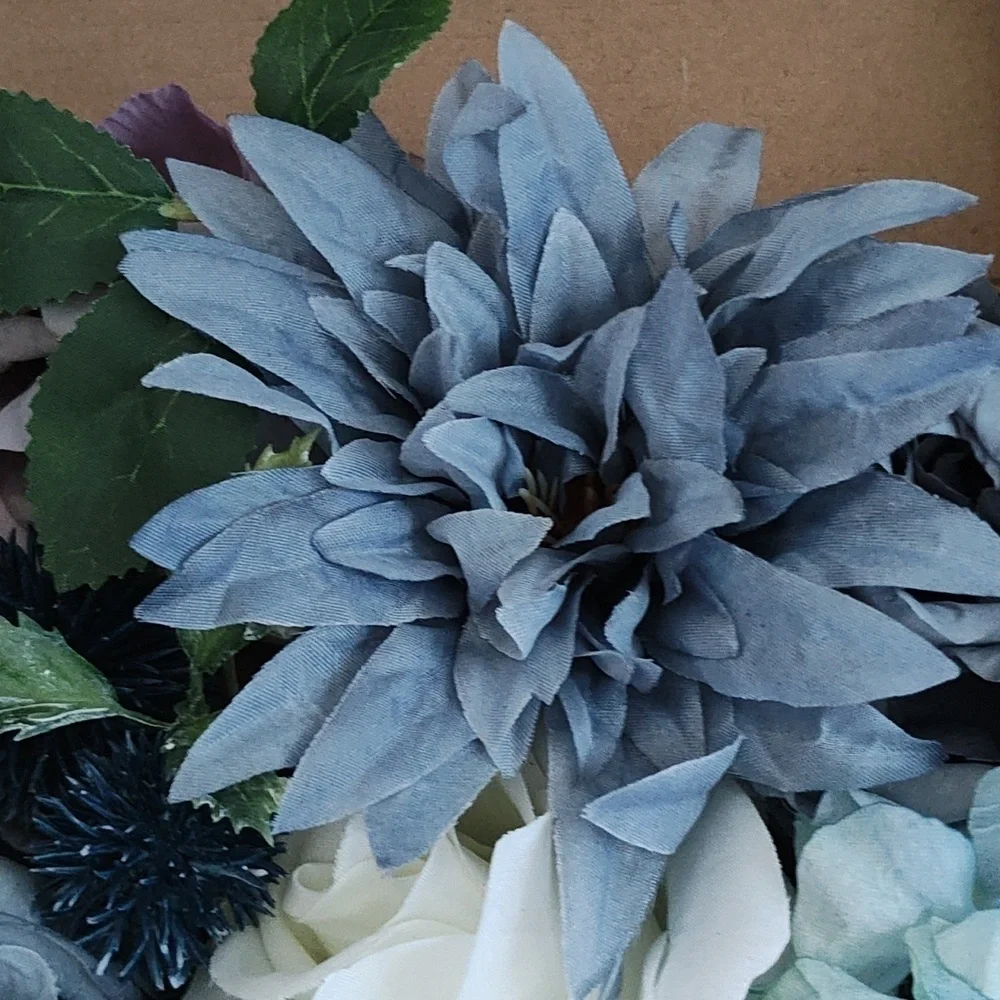 New Elegant Blue and White Floral Arrangement